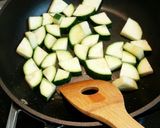 簡単！ズッキーニとトマトの夏野菜麻婆豆腐作り方2写真