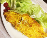 フライパン一つ♪カボチャと鶏肉のオムレツ作り方8写真