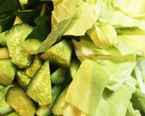 簡単☆塩昆布でおつまみ胡瓜キャベツ作り方1写真