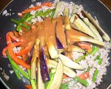 豚肉とナスとにんにくの芽で、味噌炒め☆彡作り方5写真