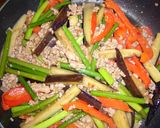 豚肉とナスとにんにくの芽で、味噌炒め☆彡作り方6写真