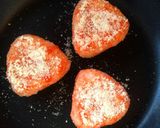 鮭フレークの粉チーズ焼きおにぎり♩作り方3写真