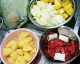 激辛こんにゃくカボチャ肉じゃがダイエット作り方1写真