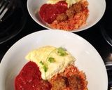 オムレツチキンライス♡カレーソース添え♪作り方4写真