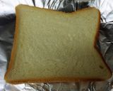プリン乗せるだけトースト作り方1写真