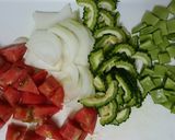 夏野菜のカレースープ☆作り方1写真