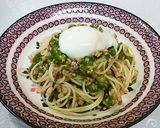 梅と納豆とおくらのパスタ作り方5写真