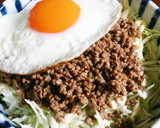 焼き肉のタレで牛豚そぼろ(お握りの具)作り方6写真