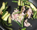 パクチー香る中華風味の青唐辛子焼きそば作り方3写真