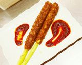 疲労回復ジューシーアスパラハンバーグ巻き作り方7写真