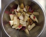 ☆便秘に効く☆りんごとさつまいも重ね蒸し作り方1写真