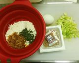たこ焼粉アレンジ♪納豆チーズ焼き作り方1写真