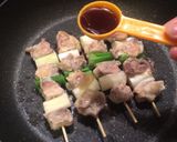 ＊フライパンdeタレ焼き鳥＊作り方3写真