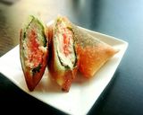 居酒屋の味 "明太ささみ春巻き"作り方5写真