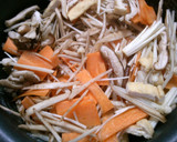 簡単！ツナと　ごぼう　舞茸の炊き込みご飯作り方9写真