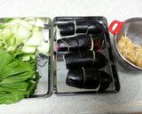 なすとチンゲン菜の煮浸し作り方1写真