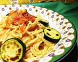夏野菜☆ズッキーニとトマトのパスタ♪作り方7写真