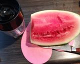 フルーツの果汁をとる方法♡今回はスイカで作り方1写真