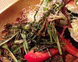 からし菜のローフード副菜★ニンニク和え作り方4写真