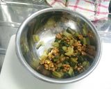 超簡単♪野沢菜納豆パスタ作り方3写真