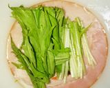 水菜と梅のさっぱりハムロール作り方4写真