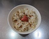 鶏そぼろ＆ピリ辛鮭そぼろのオニギリ作り方4写真