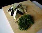 津軽の郷土料理　なすのしそ味噌炒め作り方1写真