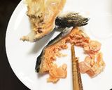 簡単!鮭カマで鮭フレーク作り方3写真
