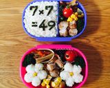 九九かけ算弁当作り方3写真