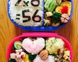 九九かけ算弁当作り方4写真