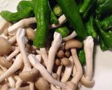 ししとうの中華風そぼろ煮込み作り方1写真
