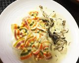 マイルドブルーチーズと蝶々マカロニパスタ作り方5写真