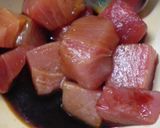 ガッツリ！焼きマグロサラダ！作り方1写真