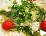 冷たい鶏ガラスープで食べるそうめん作り方3写真