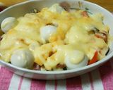 糖質制限♪茄子のチーズグラタン風♪作り方4写真