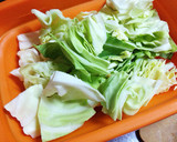 簡単おかず、厚揚げとキャベツの豆板醤炒め作り方2写真