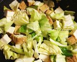 簡単おかず、厚揚げとキャベツの豆板醤炒め作り方4写真