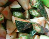 夏野菜の明太子焼き作り方2写真