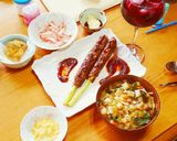 疲労回復ジューシーアスパラハンバーグ巻き作り方9写真