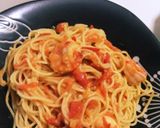 本格！海老のトマトクリームパスタ作り方4写真