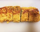 お弁当に☆⑦青じそ入りの甘〜い卵焼き作り方5写真