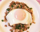 簡単！安い豚挽肉で中華風ロコモコ作り方7写真