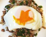 簡単！安い豚挽肉で中華風ロコモコ作り方8写真
