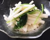 簡単すぎる！長いもと三つ葉のポン酢和え作り方3写真
