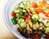 ☆免疫力UPオクラトマトのツナタマ素麺☆作り方2写真