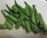 基本の和食49　オクラの梅おかか和え作り方1写真