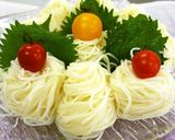 食べるラー油入り！クリーミー豆乳そうめん作り方3写真