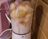 桃と豆乳の果肉入りスムージー♪作り方2写真