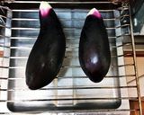 旨い！焼きなすにピリ辛キムチ味のたれ♪作り方1写真
