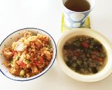 枝豆トマト☆夏の簡単チキンライス作り方7写真